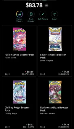 Pokemon Sword & Shield CR Fusion Strike Silver Tempest + More 8 Booster Pack Lot - Image 2