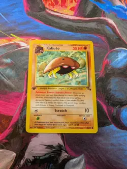Kabuto - 1999 Pokemon 1st Edition Fossil Set 50/62 NM Near Mint Unplayed (D) - Image 1