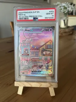 Pokemon Mew EX 151 Ultra Premium Collection Promo 053 English PSA 10 - Image 1