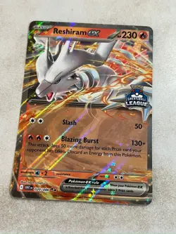 Pokemon Great Ball League Stamp Reshiram EX Winner Promo Asia Black White 20/086 - Image 1