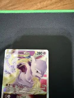 Pokemon Mewtwo VSTAR Full Art Secret Rare 86/78 Rare Holo Pokemon GO NM/MINT - Image 3