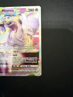Pokemon Mewtwo VSTAR Full Art Secret Rare 86/78 Rare Holo Pokemon GO NM/MINT - Image 5