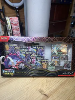 Pokemon Paldean Fates Great Tusk/Iron Threads Ex Premium Collection IN HAND - Image 1