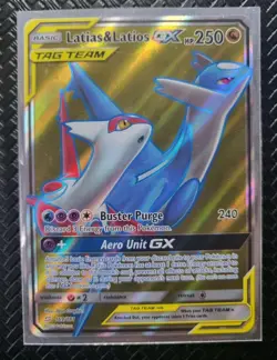 Pokemon TCG Latias & Latios GX (Full Art) 169/181 Tag Team Sm-Team Up Holo NM - Image 1