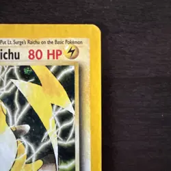 Pokemon TCG Gym Challenge Lt. Surge's Raichu Holo Rare 11/132 Clean front! - Image 3