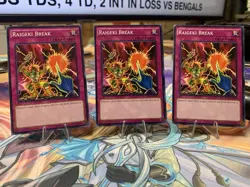 YUGIOH 3X RAIGEKI BREAK COMMON 1ST ED NM/VLP (5DS3,YS14,YS11) - Image 1
