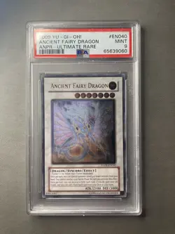 2009 YUGIOH ANPR-EN040 ANCIENT FAIRY DRAGON ULTIMATE RARE PSA 9 MINT - Image 1