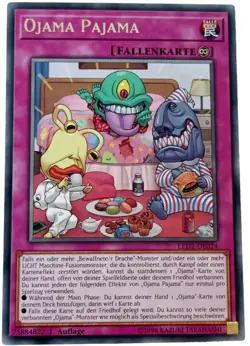 Yu-Gi-Oh! Ojama Pajama 1. Auflage Rare LED2-DE024 deutsch - Image 1