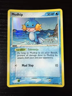 2006 Pokemon Mudkip 57/100 Crystal Guardians Reverse Holo (NM ~ LP) - Image 1