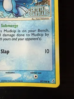 2006 Pokemon Mudkip 57/100 Crystal Guardians Reverse Holo (NM ~ LP) - Image 4