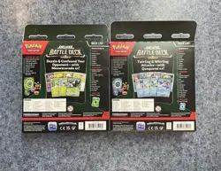 Set of 2 Pokemon TCG ex Deluxe Battle Deck Meowscarada & Quaquaval Sealed - Image 2