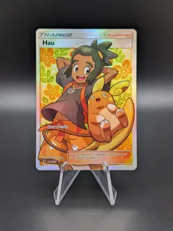 Pokemon TCG Hau Guardians Rising Trainer Full Art Holo 144/145 - Image 1