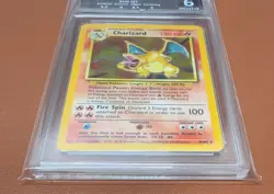 POKEMON TCG CHARIZARD 4/102 1999 BASE SET RARE HOLO GET GRADED GRADE 6 STUNNING - Image 2