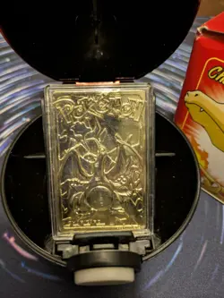 Pokemon CHARIZARD 23K Gold Plated Trading Card 1999 Burger King Promo w/COA - Image 2