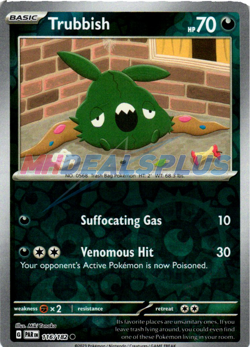 NM Pokemon Paradox Rift Trubbish Reverse Holo 116 - Image 1