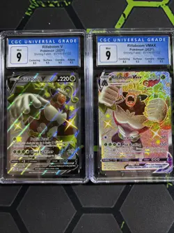 Pokemon Shining Fates Rillaboom V Cgc 9 Rillaboom Vmax Cgc 9 - Image 1
