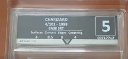 POKEMON TCG CHARIZARD 4/102 1999 BASE SET RARE HOLO GET GRADED GRADE 5 STUNNING - Image 2