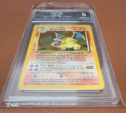 POKEMON TCG CHARIZARD 4/102 1999 BASE SET RARE HOLO GET GRADED GRADE 5 STUNNING - Image 3