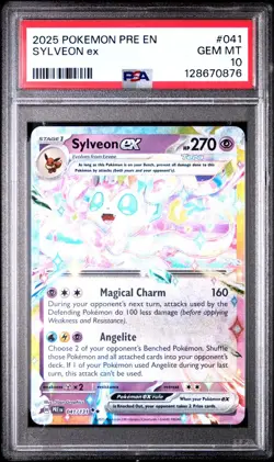 2025 POKEMON PRE EN-PRISMATIC EVOLUTIONS #041 SYLVEON EX PSA 10 - 128670876 - Image 1
