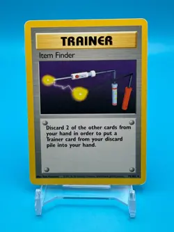 Item Finder Pokemon Trainer Card - Base Set #74 Near Mint TCG - Image 1