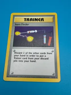 Item Finder Pokemon Trainer Card - Base Set #74 Near Mint TCG - Image 3