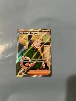 Pokemon TCG Mega Evolution Lt Surge's Bargain Full Art Card 170/132 English - Image 1