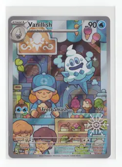 Pokemon TCG Vanillish 190/182 Paradox Rift Illustration Rare Nm - Image 1
