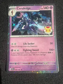 Ceruledge - (Pokemon Day 2024) (Cosmos Holo) 040/091 Miscellaneous Cards & Produ - Image 1