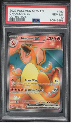 2023 Pokemon Scarlet & Violet 151 Full Art Charizard EX #183 PSA 10 GEM MINT - Image 1