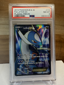 2013 Pokemon Black & White: #113 Latios EX - Full Art - PSA 8 - Image 1