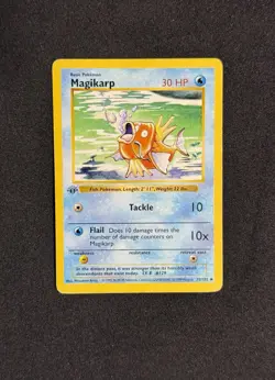 Pokemon Card Magikarp 35/102 Base Set Shadowless 1st Edition English 202 - Image 1