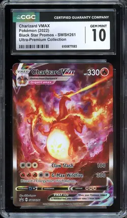 Pokemon Charizard VMAX SWSH261 Black Star Promo UPC CGC 10 GEM MINT - Image 1