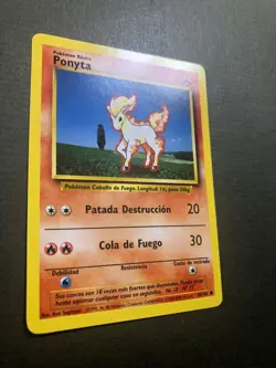 Pokemon [SPANISH] Ponyta 60/102 Base Set 2000 NM Nice! - Image 2