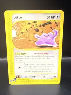 Pokemon 2003 Ditto Skyridge 51/144 Regular Non-Holo Common Card C - Image 3