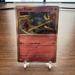 Pokemon Phantasmal Flames Zacian Pre-Release Stamped Promo - Image 1