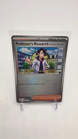 POKEMON TCG SV PRISMATIC EVOLUTIONS PROFESSOR RESEARCH 125/131 POKE BALL NM - Image 1
