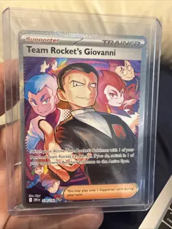 Pokemon TCG Trainer Team Rocket’s Giovanni 238/132 Secret Rare Near Mint - Image 1