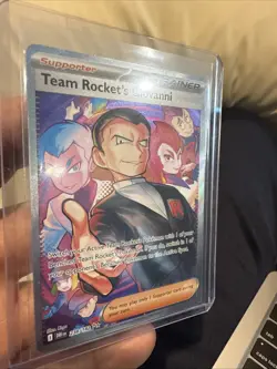 Pokemon TCG Trainer Team Rocket’s Giovanni 238/132 Secret Rare Near Mint - Image 2