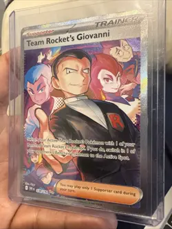 Pokemon TCG Trainer Team Rocket’s Giovanni 238/132 Secret Rare Near Mint - Image 4