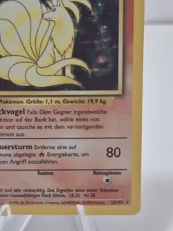 Pokemon TCG Ninetales Vulnona Holo Rare #12 Base Set 1999 Vintage - Image 3