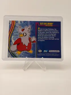 Delibird # 225 Pokemon Card Foil Topps TV Animation Edition Rare Card - Image 2