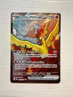 Team Rocket's Moltres ex 208/182 Full Art NM SV10: Destined Rivals Pokemon Card - Image 1