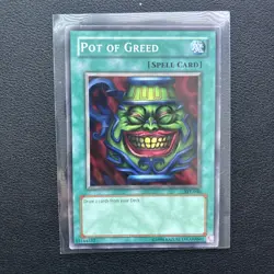 Yu-Gi-Oh! 2004 Starter Deck Yugi Evolution 1st Edition Pot of Greed #SYE-040 LP - Image 1