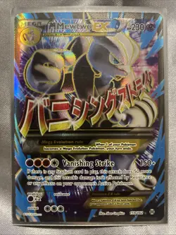 Pokemon TCG XY: Breakthrough M Mewtwo EX Holo Ultra Rare Card 159/162 Near Mint - Image 1