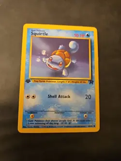 1st Edition Squirtle 68/82 Team Rocket Set Rare Vintage Pokemon Card - Image 1