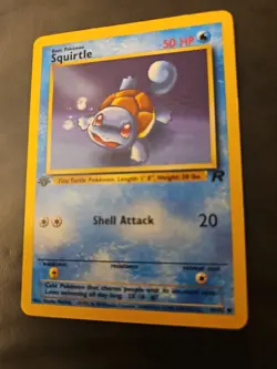 1st Edition Squirtle 68/82 Team Rocket Set Rare Vintage Pokemon Card - Image 2