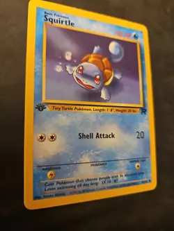 1st Edition Squirtle 68/82 Team Rocket Set Rare Vintage Pokemon Card - Image 3