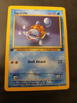 1st Edition Squirtle 68/82 Team Rocket Set Rare Vintage Pokemon Card - Image 4