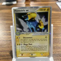 Pokemon Card Manectric EX 101/107 Ultra Rare Holo Deoxys Set - Image 2