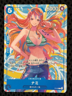 One Piece Card Game TCG P-112 P Nami Bandai Japan Promotion Special Version - Image 1